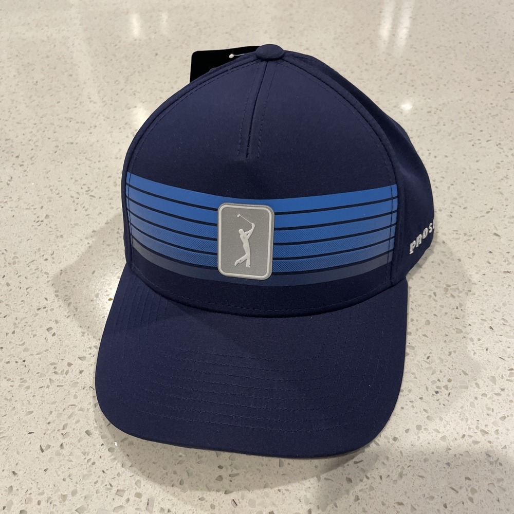 PGA  tour Pro Series Golf Strap Back Hat Adjustable Peacoat‎ NWT